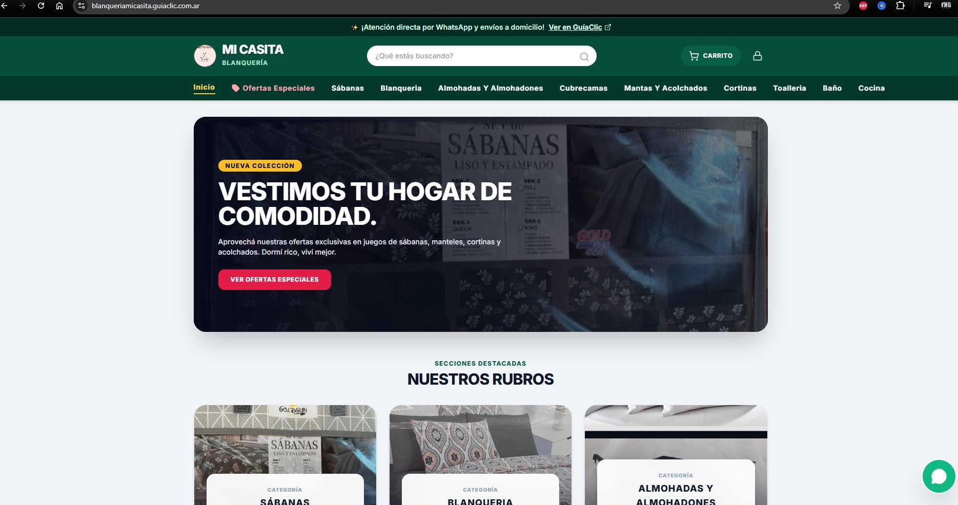 Blanquería Mi Casita - Tienda online